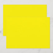 Een gele achtergrond met een zwarte rand feestdagenkaart (Voorkant / Achterkant)