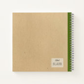 Een gele appel met bladeren gepersonaliseerde comp notitieboek (Achterkant)