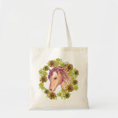 Een Gele Daisy Horse Tote Bag (Voorkant)