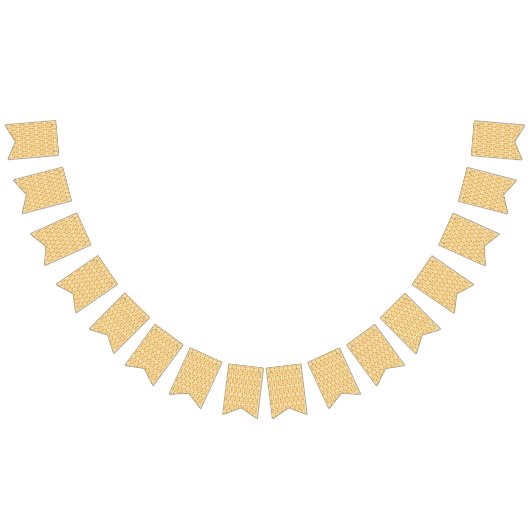 een gele en witte achtergrond met een ingewikkeld  vlaggetjes (Alle)