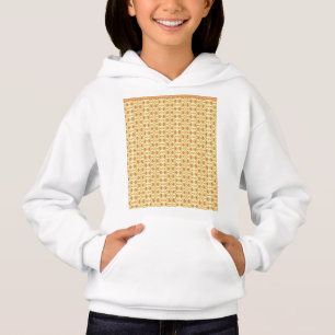 Een gele en witte achtergrond met een ingewikkelde