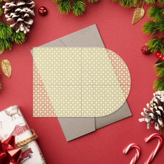 Een gele en witte achtergrond met kleine cirkels acryl uitnodigingen (Insity (Feestdagen))