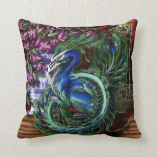 Een gele kooi kussen