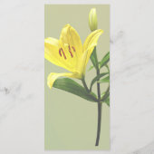 Eén Gele Lelie Menu (Achterkant)