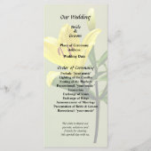 Een Gele Lelie Programmakaart (Voorkant)