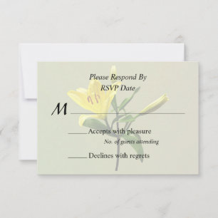 Eén Gele Lelie RSVP Kaartje