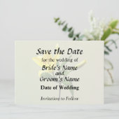 Eén Gele Lelie Save The Date (Staand voorkant)