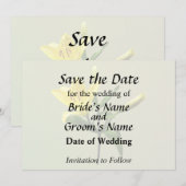 Eén Gele Lelie Save The Date (Voorkant / Achterkant)