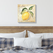 Een gele Lemon Fruit Canvas Afdruk (Insitu (Slaapkamer))
