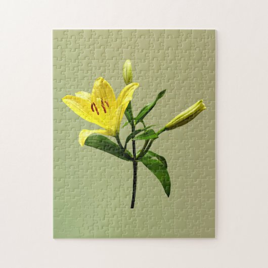 Eén gele Lily Legpuzzel (Verticaal)