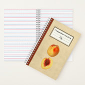 Een gele perzik en een half gepersonaliseerde comp notitieboek (Binnen)