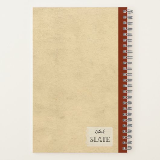 Een gele perzik en een half gepersonaliseerde comp notitieboek (Achterkant)