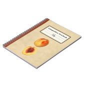 Een gele perzik en een half gepersonaliseerde comp notitieboek (Linkerzijde)