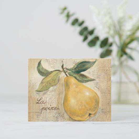 Een gele pier briefkaart (Staand voorkant)