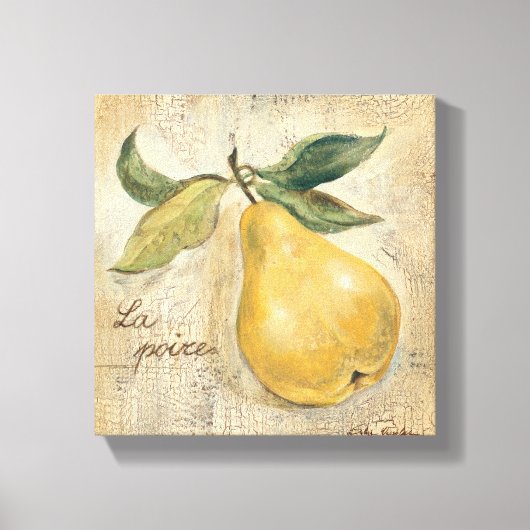 Een gele pier canvas afdruk (Voorkant)