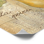 Een gele pier poster (Hoek)