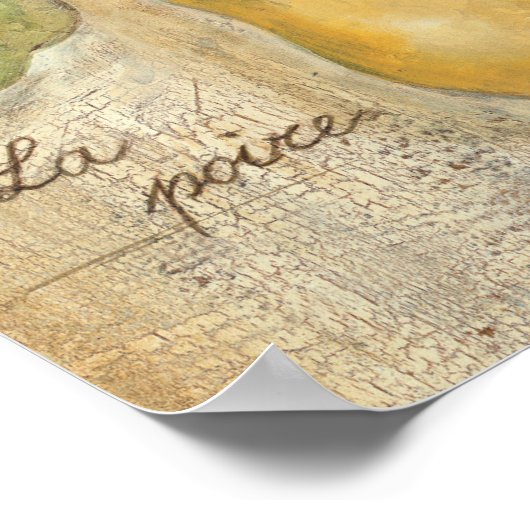 Een gele pier poster (Hoek)