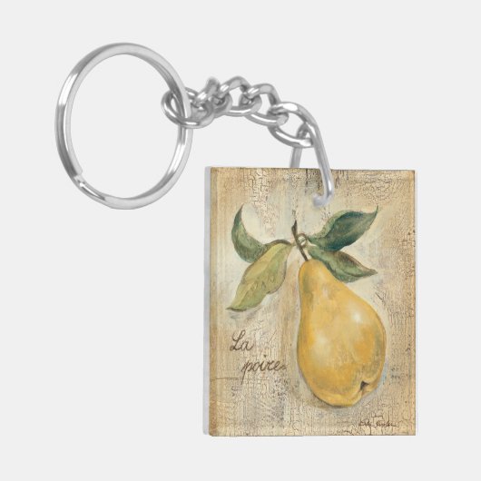 Een gele pier sleutelhanger (Voorkant Links)