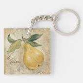 Een gele pier sleutelhanger (Achterkant)