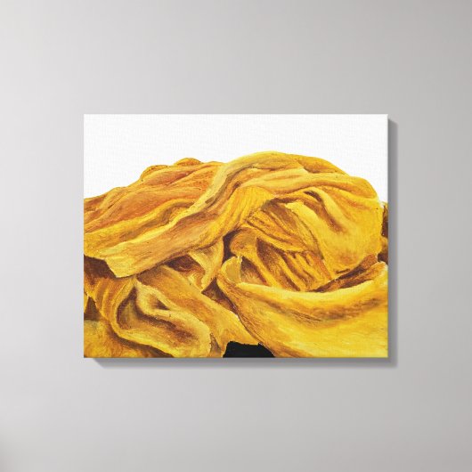 Een gele sjaal canvas afdruk (Voorkant)