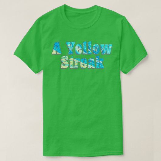 Een gele streep t-shirt (Design voorkant)