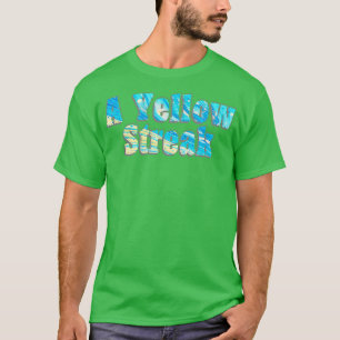 Een gele streep t-shirt