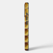 Een gele zeshoekige vormen in een honingraatpatroo Case-Mate iPhone case (Achterkant / Links)