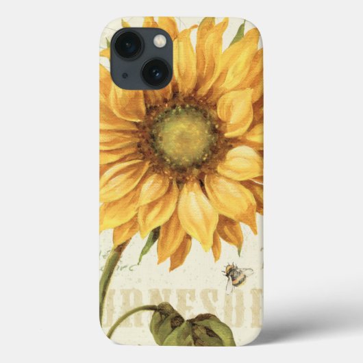 Een gele Zonnebloem Case-Mate iPhone Case (Achterkant)