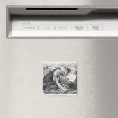 Een geleerd Man geabsorbeerd in de Koran Magneet (Insitu (Vaatwasser))