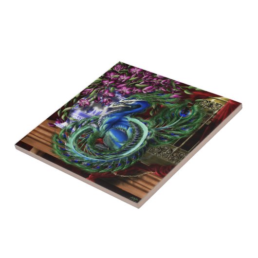 Een Geleide Gelabelde Tegel Tegeltje (Zijkant)