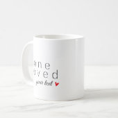 Eén Geliefde [Aangepaste tekst] Koffiemok (Voorkant links)