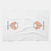 Een geliefde grootmakerij theedoek (Horizontaal)