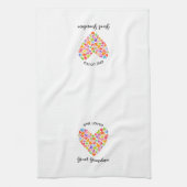 Een geliefde grootmakerij theedoek (Verticaal)