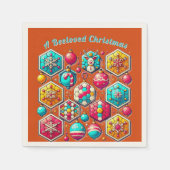 Een geliefde kerstretro servetten (Voorkant)