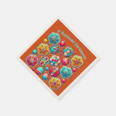 Een geliefde kerstretro servetten (Hoek)