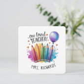 Een geliefde leraar kleurrijke pennen gepersonalis (Staand voorkant)