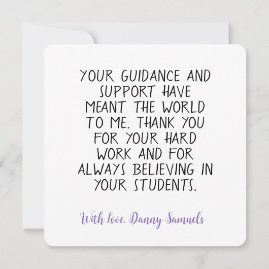 Een geliefde leraar kleurrijke pennen gepersonalis (Achterkant)