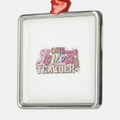 Een geliefde leraar metalen ornament (Links)