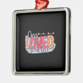 Een geliefde leraar metalen ornament (Links)