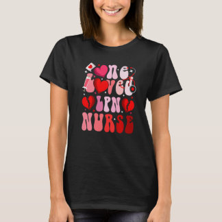 Eén geliefde LPN-verpleegster Valentijn-verpleegst T-shirt