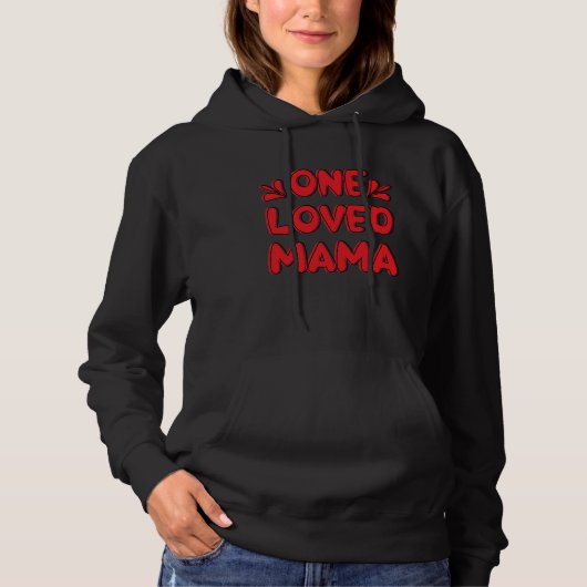 Een geliefde mama hoodie (Voorkant)
