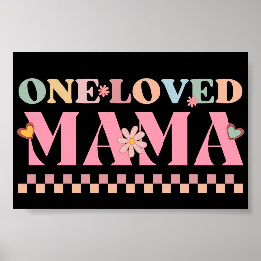 Een geliefde mama poster (Voorkant)