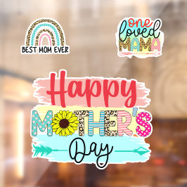 Een geliefde mama raamsticker