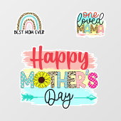 Een geliefde mama raamsticker (Vel)