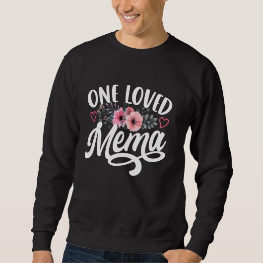 Een geliefde Mema Funny Moederdag Oma Trui (Voorkant)