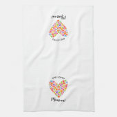 Een geliefde Memaw Heart Theedoek (Verticaal)