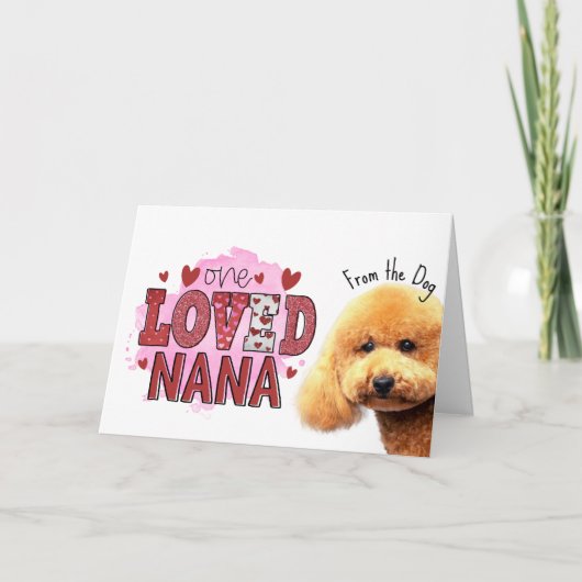 Eén geliefde Nana....Moederdagkaart van de hond Feestdagen Kaart (Voorkant)