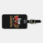 Een geliefde oma Leopard Buffalo Plaid Valentijnse Bagagelabel (Voorkant horizontaal)