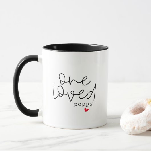 Eén geliefde Poppy Mok (Met donut)
