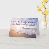 Een geliefde verliezen kaart (Gele Bloem)